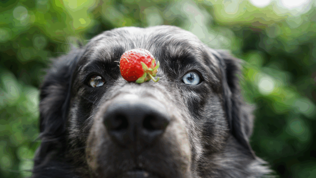 Cachorro pode comer morango do amor